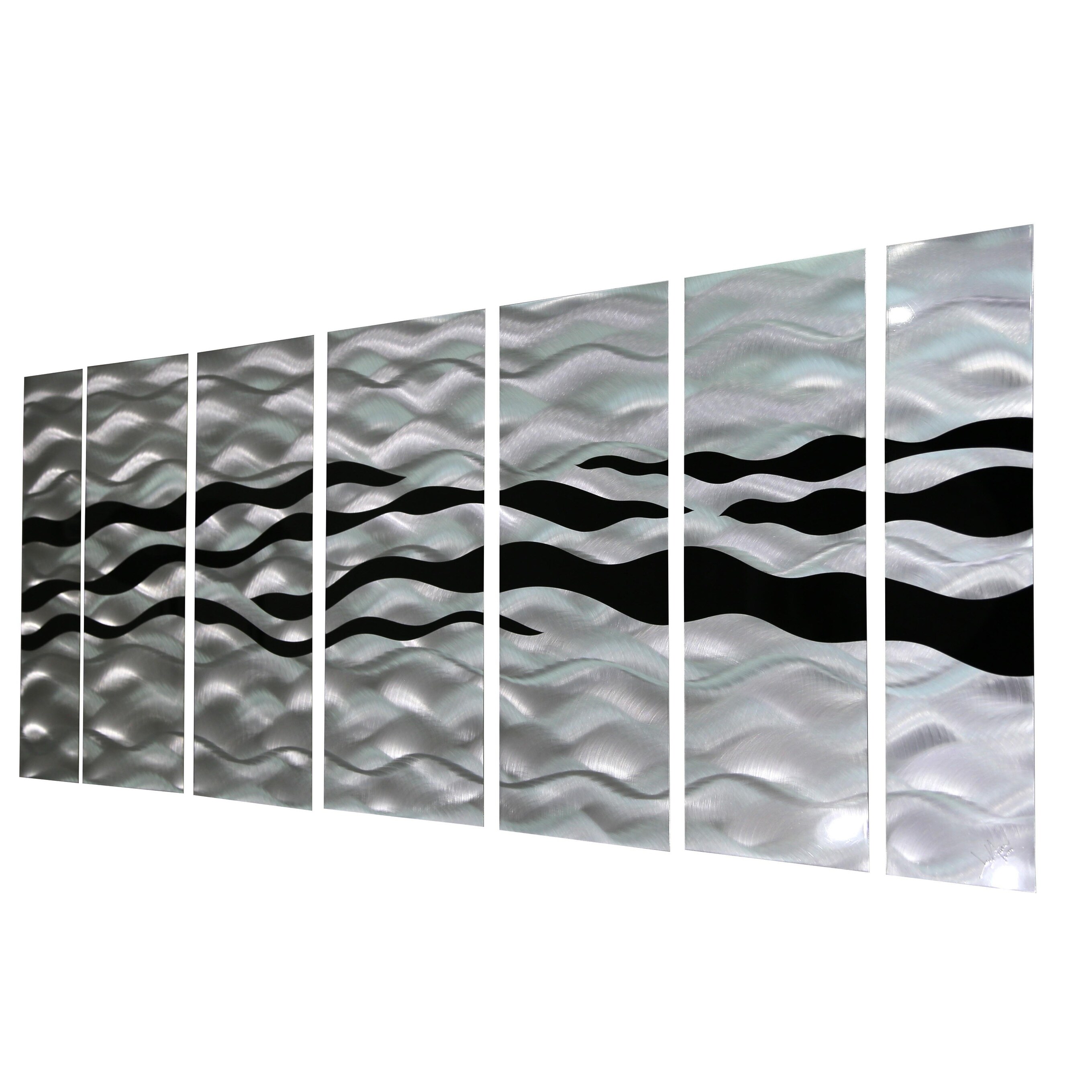 Shop Statements2000 Modern 3d Metal Wall Art Panels Painting Black