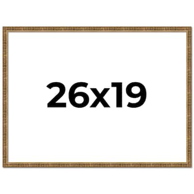 26x19 Frame Gold Picture Frame - Complete Modern Photo Frame Includes