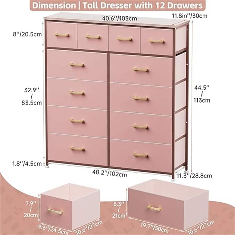 Large Tall Dresser for Closet