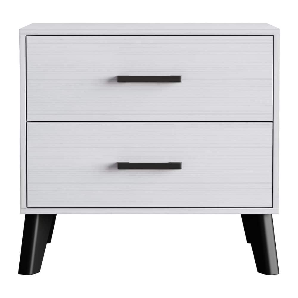 CraftPorch Classic Style 2-Drawers Wooden Nightstand