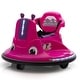 preview thumbnail 10 of 34, 12V Snail-Shaped Kids Electric Bumper Car with Remote Control, Ride On Car with LED Lights, Music, 360 Degree Rotate Rose Red