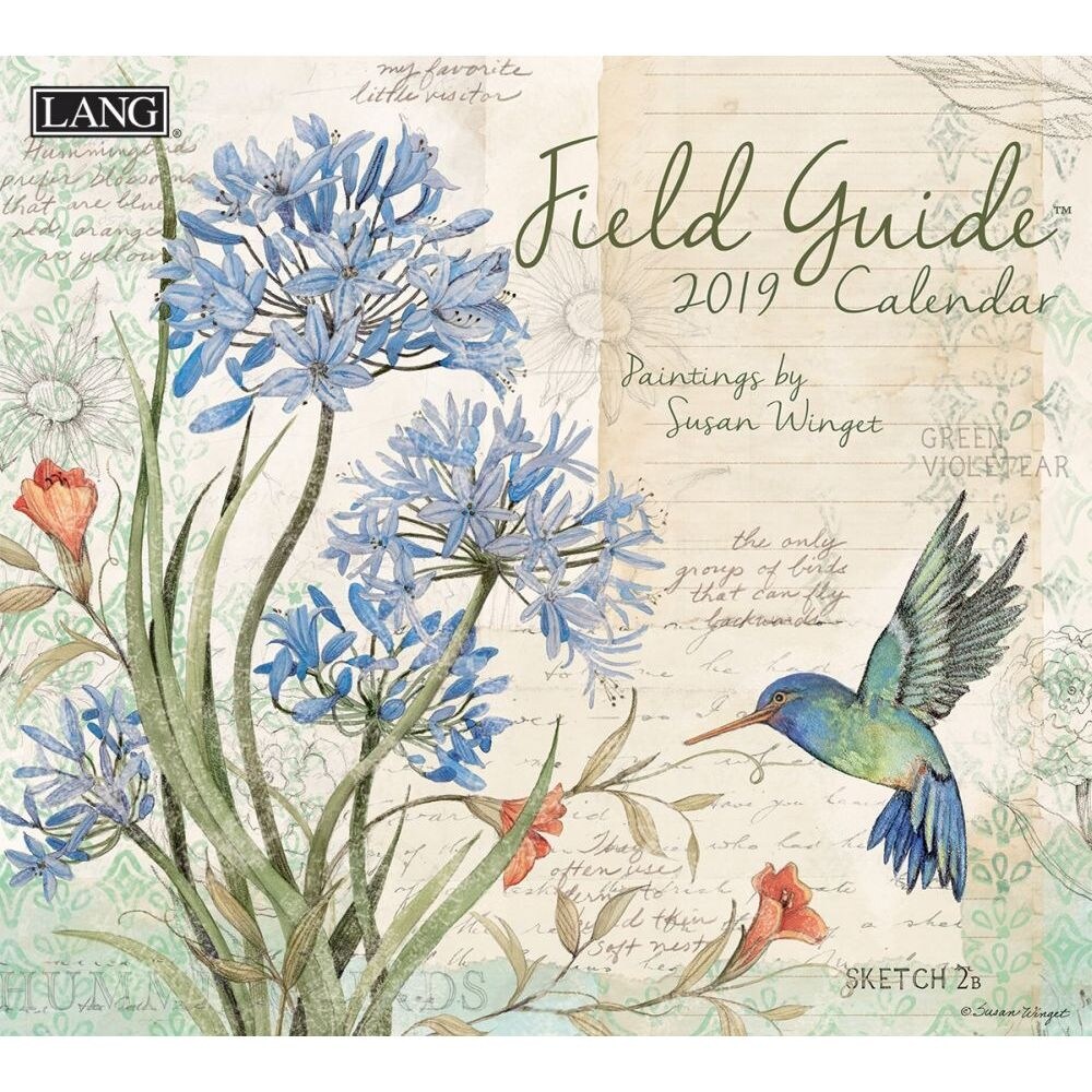 Shop 2019 Field Guide Wall Calendar Susan Winget By Lang