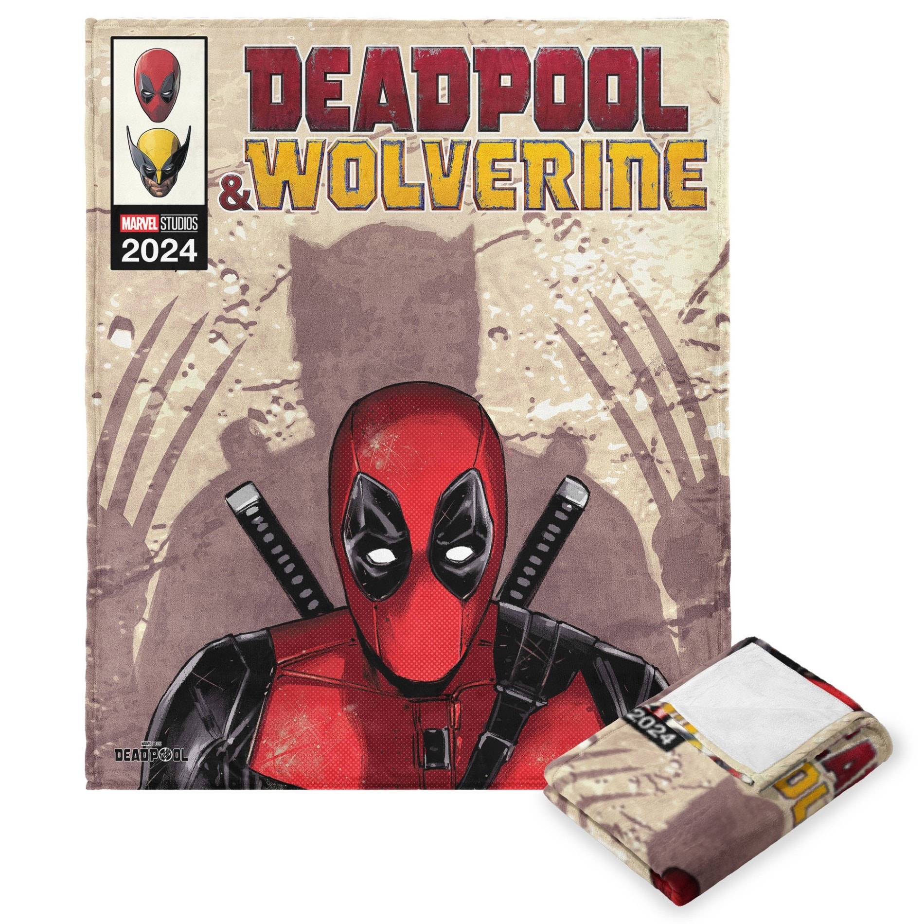 Marvel Deadpool 3 Silk Touch Throw Blanket