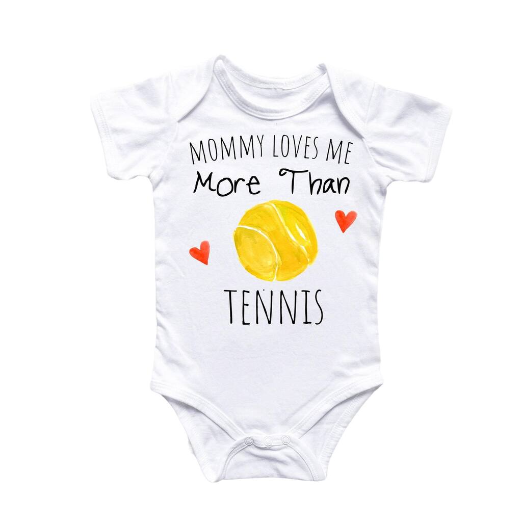 Tennis Love - Baby Boy Girl Clothes Infant Bodysuit Funny Cute Newborn