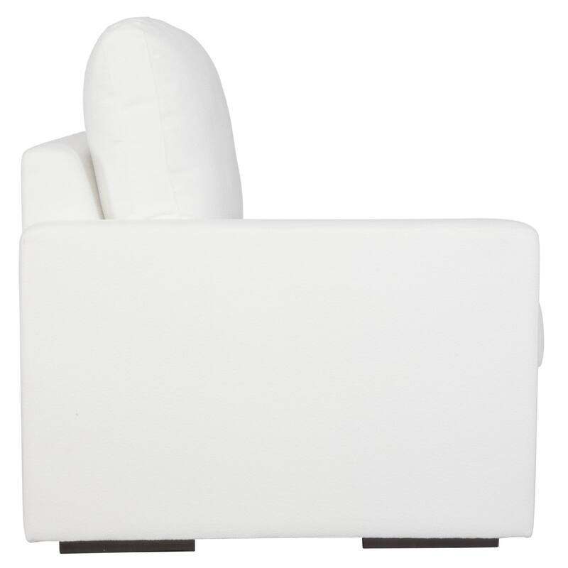 Refuge Solid Modular Left Arm Seat for Sectional Sofa - 43.25" - Arctic White