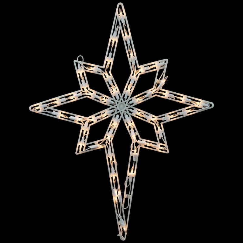 Lighted Star of Bethlehem Christmas Window Decoration - 18"