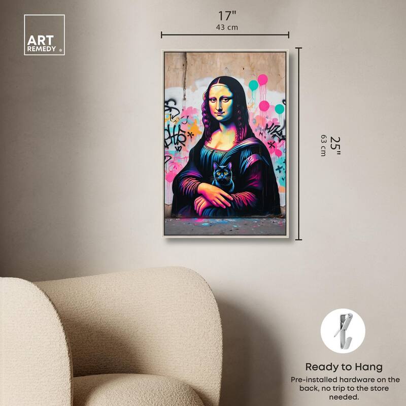Lisa's Little Secret Canvas by Art Remedy