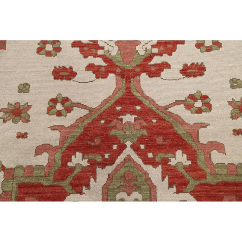 Heriz Serapi Turkish Oriental Traditional Area Rug Wool Hand-knotted - 9'9" x 13'0"