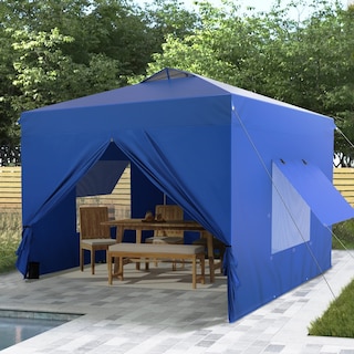 10' x 10' Pop Up Outdoor Canopy Tent Commercial Instant Reinforce Canopies with Wheeled Carry Bag