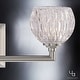preview thumbnail 6 of 6, Luxury Crystal Bathroom Vanity Light, 6.25"H x 20"W, with Classic Style, Brushed Nickel Finish - 6.25" H, 20" W, 5.25" Dep