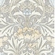 preview thumbnail 1 of 7, NextWall Acanthus Floral Peel and Stick Wallpaper 20.5 in. W x 18 ft. L - Daydream Grey & Pearl Blue