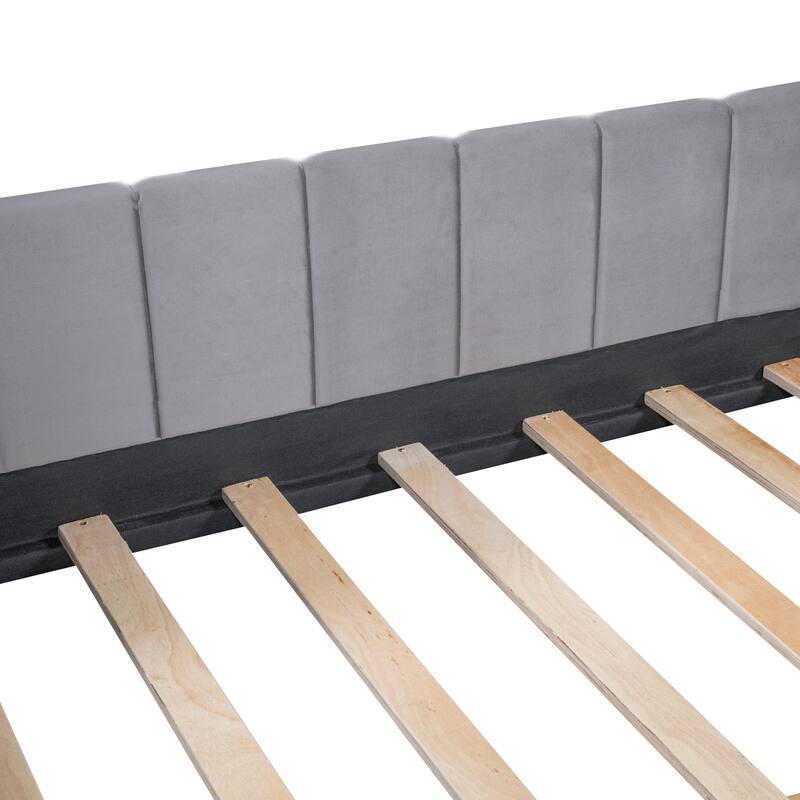 Twin Size Upholstered Daybed with Ergonomic Design Backrest and 2 Drawer