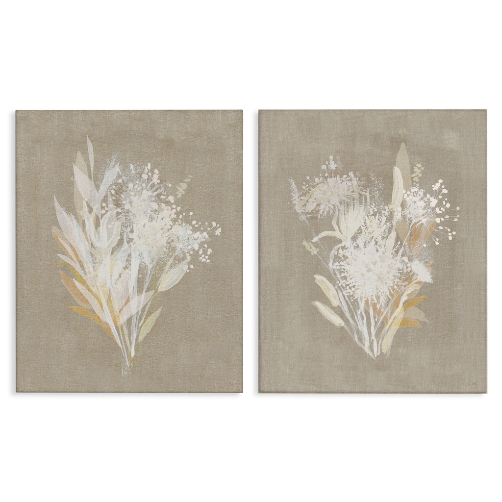 Stupell Natural Herb Impression Canvas Wall Art Design By Susan Jill (Set of 2)