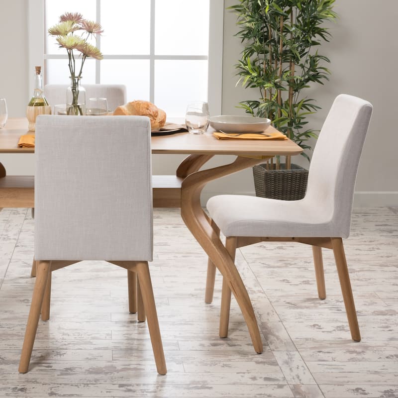 Orrin Mid-Century Fabric Dining Chair (Set of 2) by Christopher Knight Home
