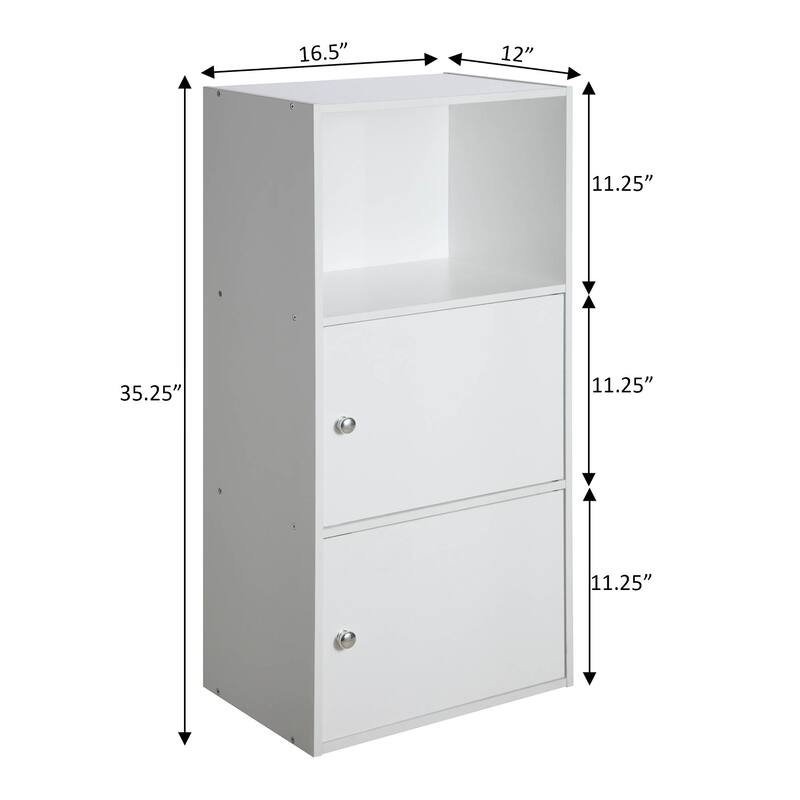 Convenience Concepts Xtra Storage 2 Door Cabinet with Shelf