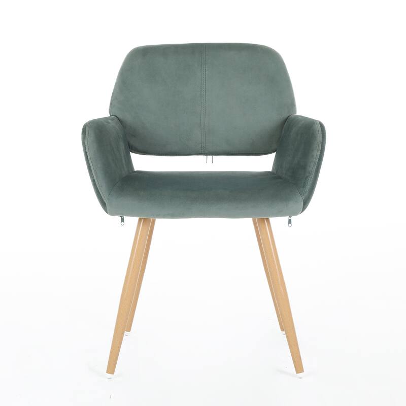 Upholstered Side Dining Chair with Metal Leg