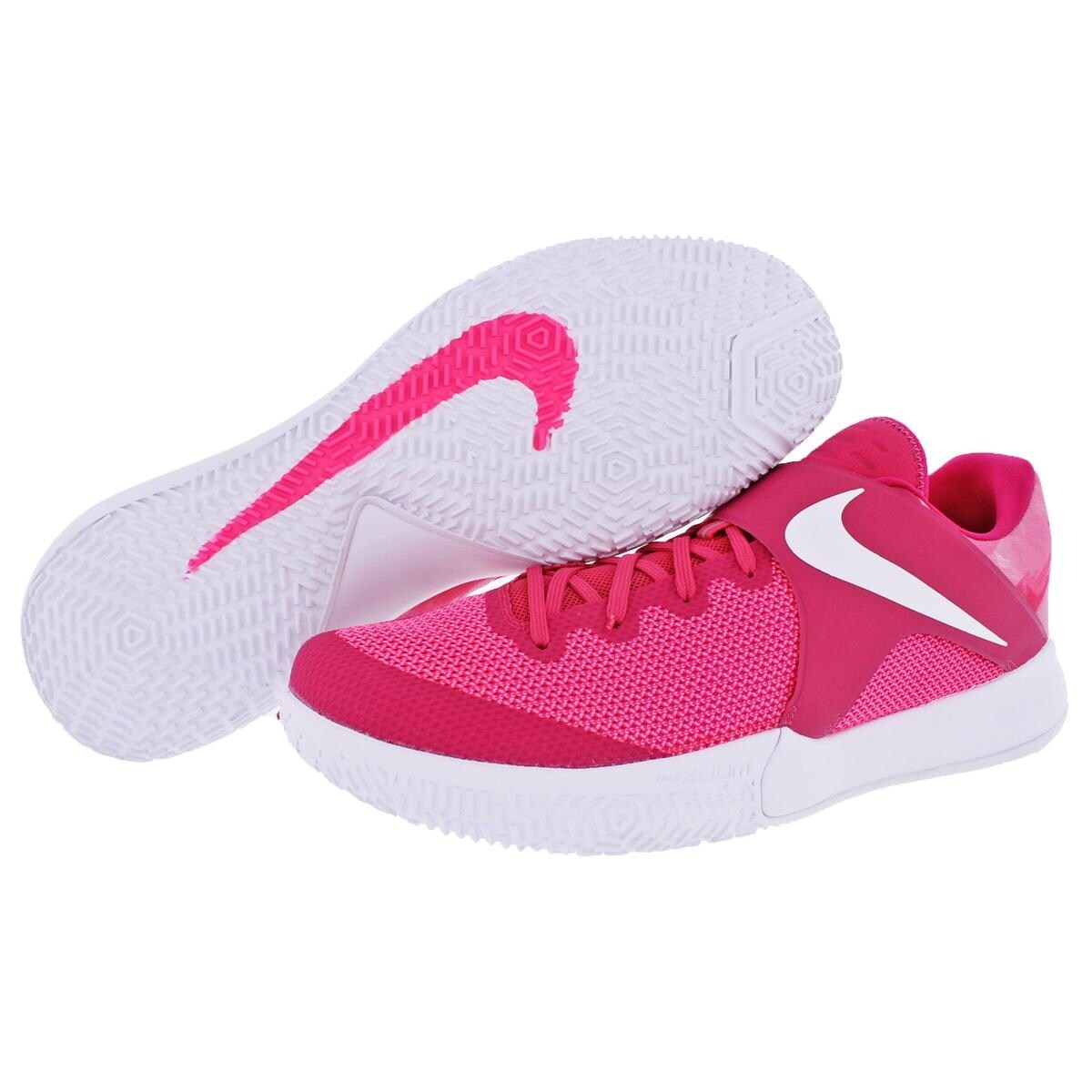 Shop Nike Mens Zoom Live Basketball Shoes Lace Up Breast Cancer