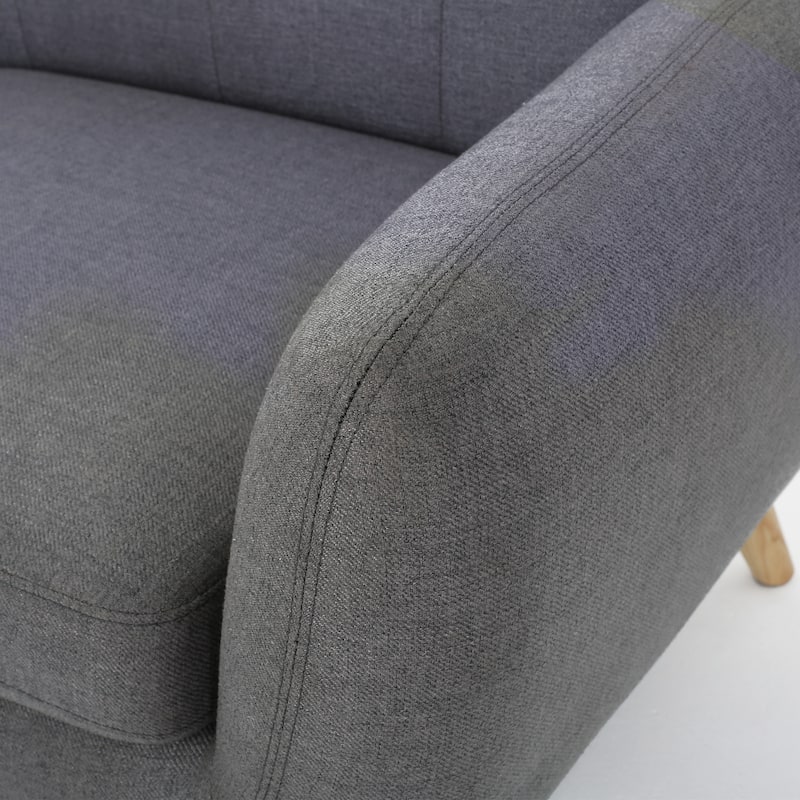 Josephine Mid-century Modern Tufted Fabric Upholstered Sofa by Christopher Knight Home