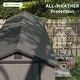 preview thumbnail 13 of 51, Patiowell 4' x 4' & 4' x 6' & 4' x 8' Plastic Outdoor Storage Shed, Resin Shed with Floor and Window for Patio Furniture,Tools