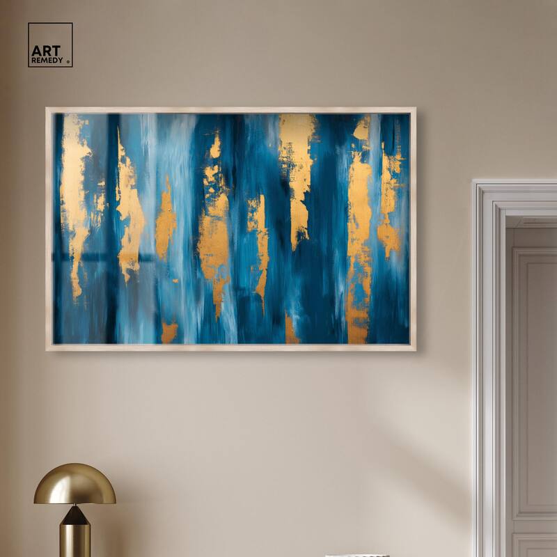 Dark Texture Golden Touch II Shadowbox by Art Remedy