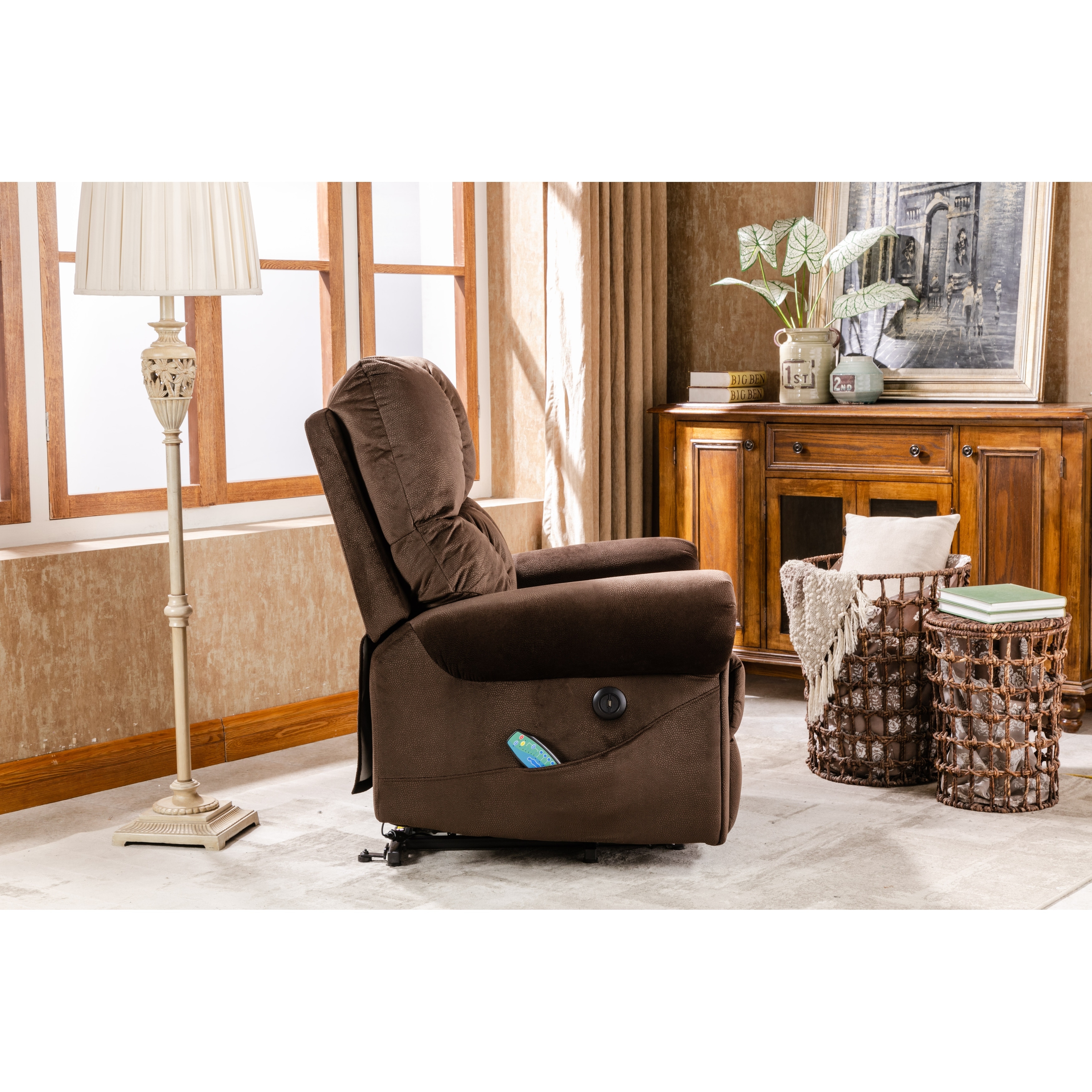 Lawson swivel recliner with massage and heat deals