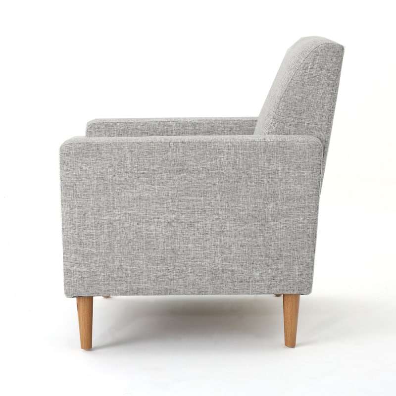 Modern 30.5" Upholstered Club Chair with Sturdy Rubber Wood Legs for Living Room