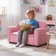 preview thumbnail 4 of 8, Gymax Kids Sofa Armrest Chair Lounge Couch Wood Construction Storage