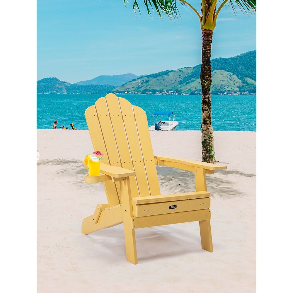 Benefiel plastic folding adirondack chair discount