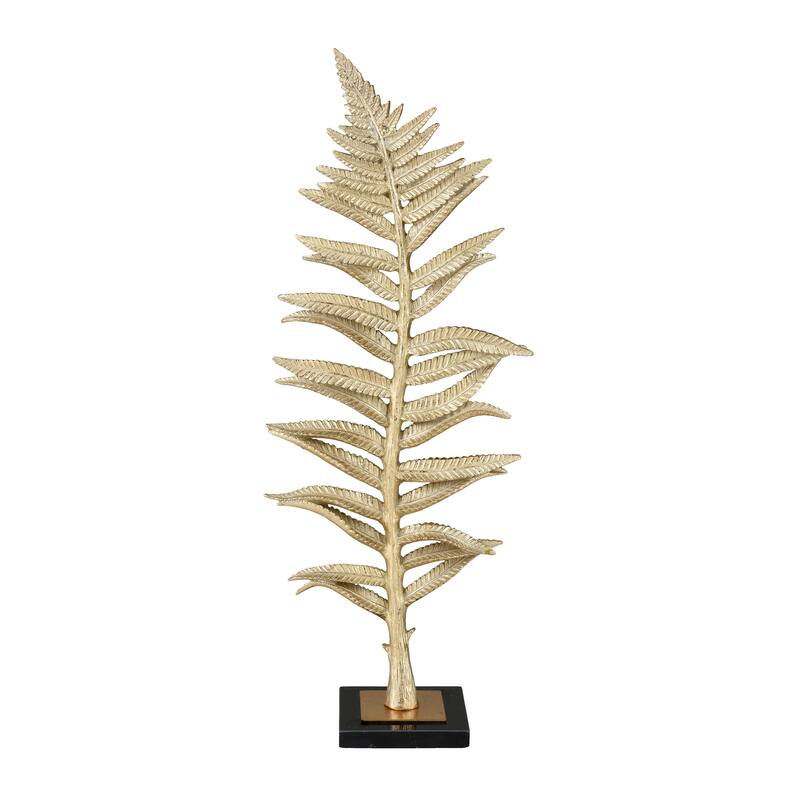 Elk Home Fern Gold Composite 10.25 Inch Wide Sculpture
