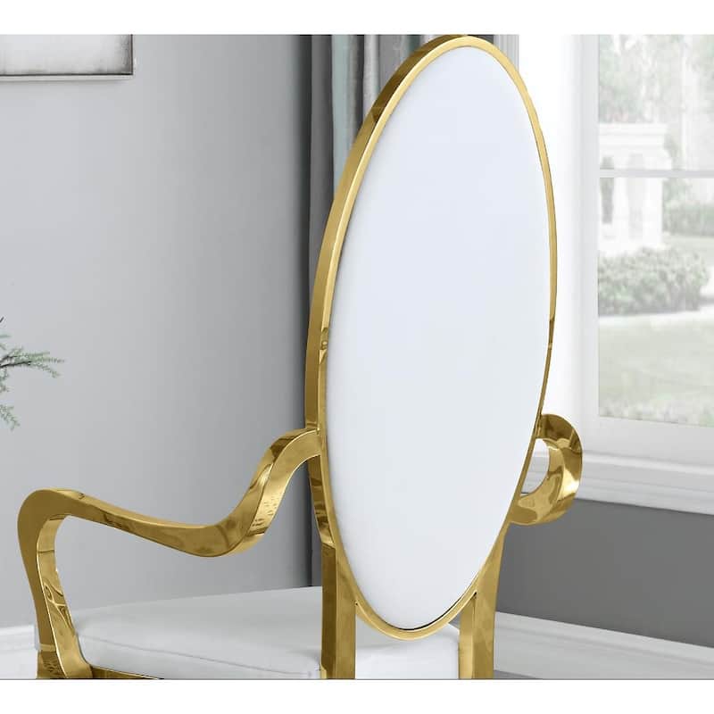 Best Quality Furniture Faux Crystal Arm Chairs