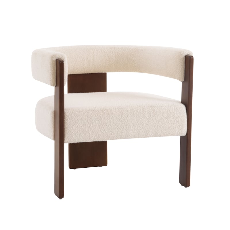 Christopher Knight Home - Emery Modern Upholstered Boucle Fabric Accent Armchair