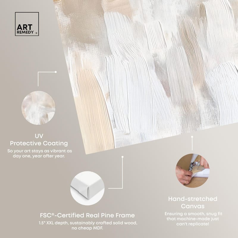 Beige and Cream II Canvas by Art Remedy, Gallery Wrapped