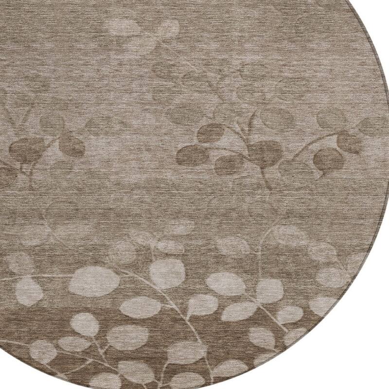 HomeRoots Floral Transitional Rectangle Outdoor Rug