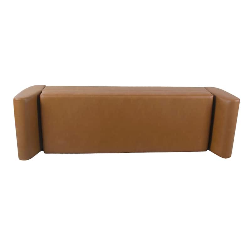 HomePop Modern Storage Bench with Wood Legs