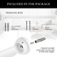 preview thumbnail 12 of 18, MERIVILLE 1-inch Diameter Metal Spring Tension Rod, Adjustable