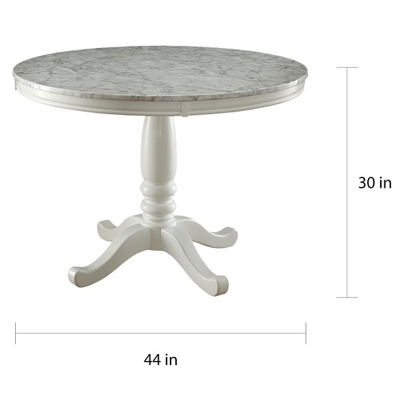 42 inch white store round dining table
