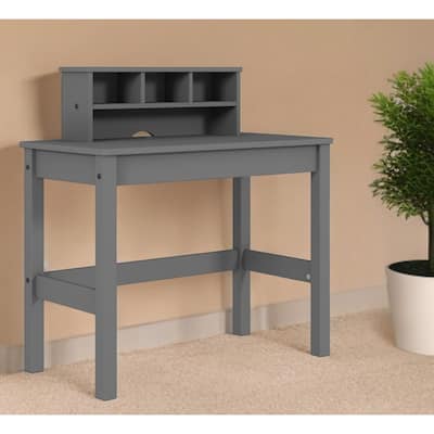 35" Gray Writing Desk