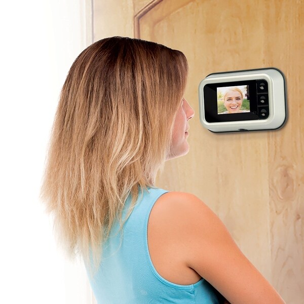 U.S. Patrol DIGITAL DOOR PEEPHOLE - White