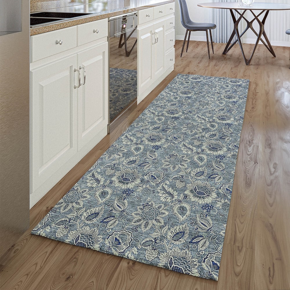 Premium Washable Super Soft Floral Mayfield Rug