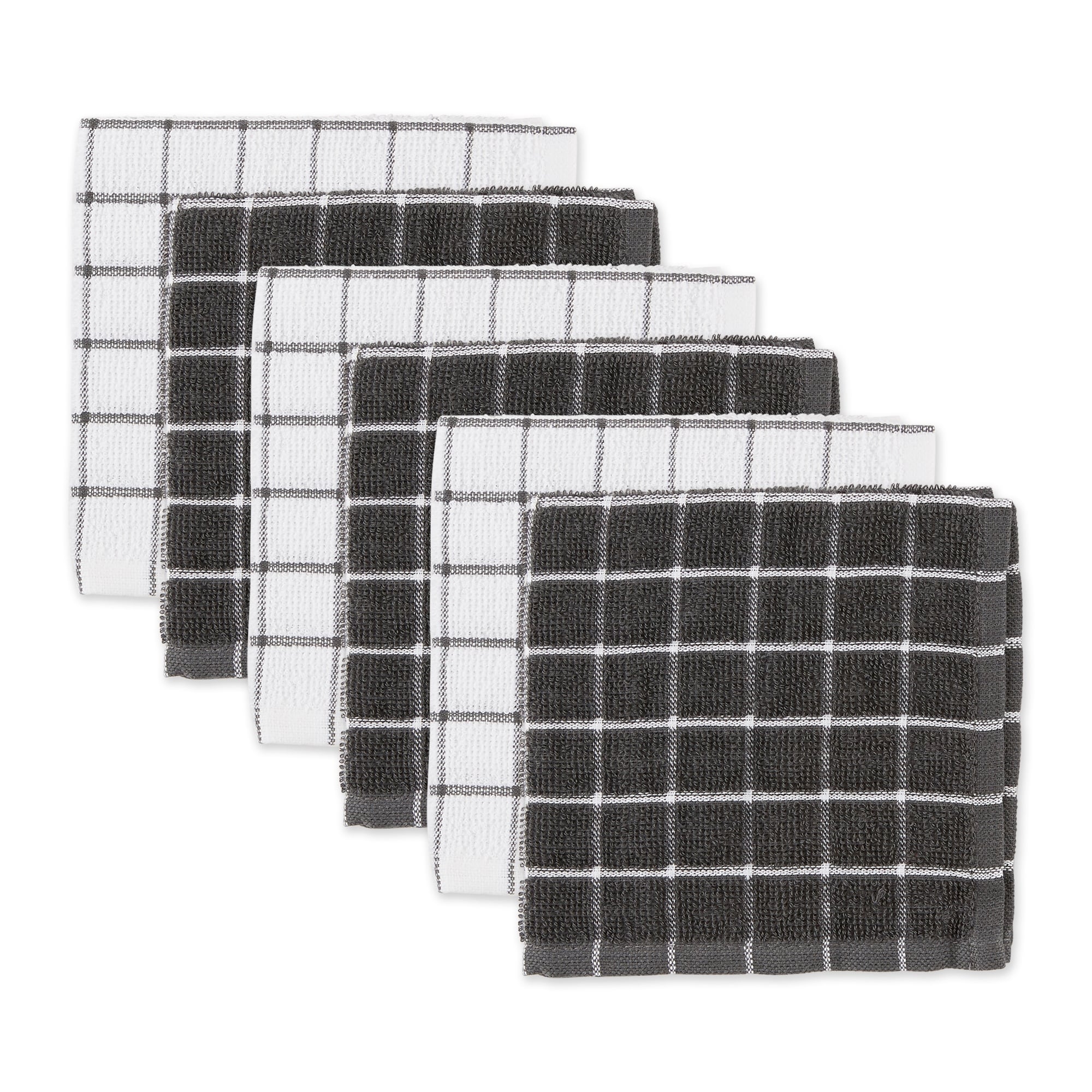 DII Artichoke Combo Windowpane Dishcloth (Set of 6)