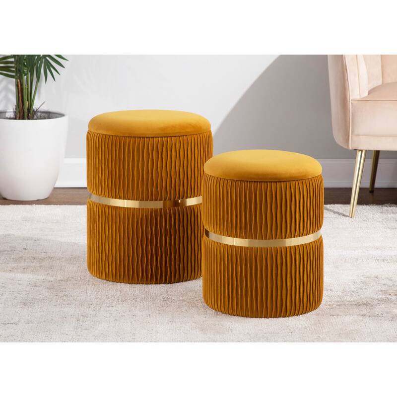Lena Nesting Ottoman Set