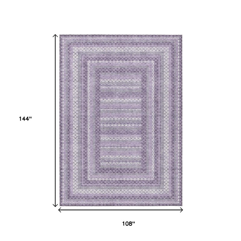 HomeRoots Geometric Transitional Rectangle Outdoor Rug
