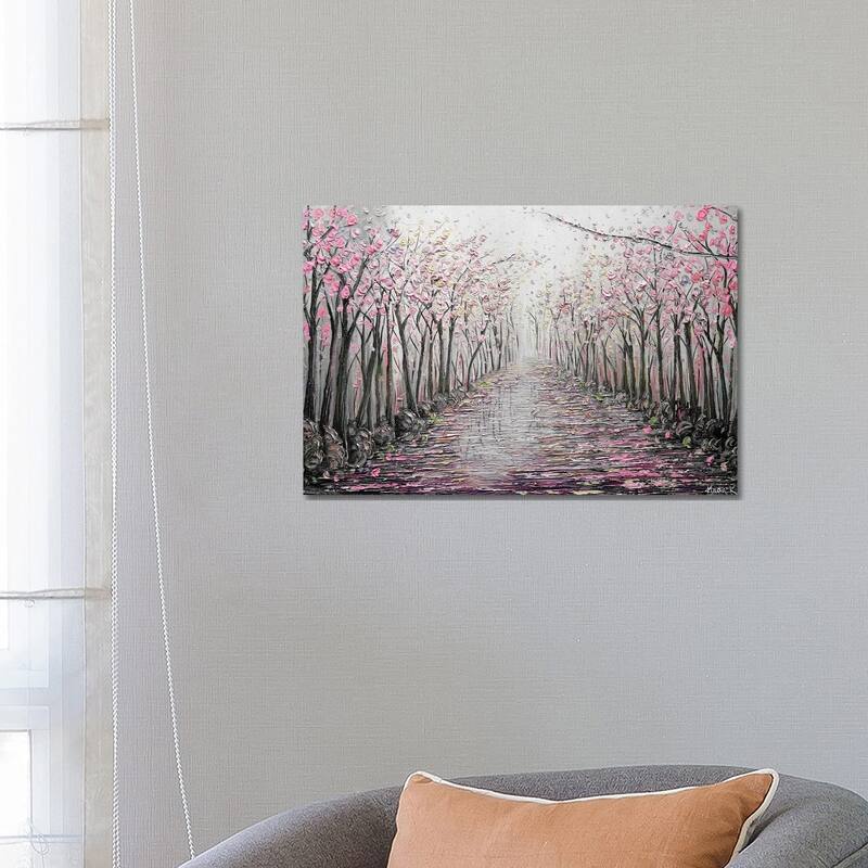 iCanvas "My Hope - Pink Gray" by Nada Khatib Canvas Print - 18x26x1.5
