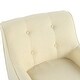 preview thumbnail 34 of 32, Modern Armchair,Tufted Accent Chair with Wood Legs,Comfortable Polyester Upholstery,Button-Tufted Back & Tapered Design