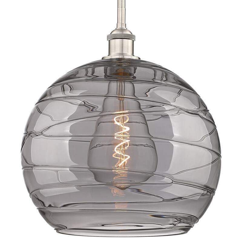 Innovations Lighting 616-1S 15 14 Athens Deco Swirl Pendant Athens - Brushed Satin Nickel