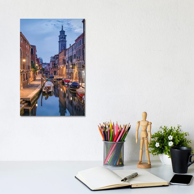 iCanvas "Rio Di San Barnaba, Dorsoduro, Venice, Italy" by Jan Becke Canvas Print - 12x8x0.75