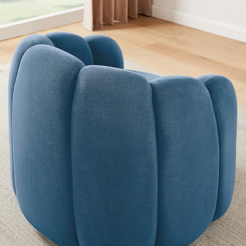 Art Leon Petal Accent Barrel Chair with Pillows