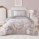 preview thumbnail 18 of 36, Layla Damask Reversible Bed in a Bag Pink - Twin - 5 Piece