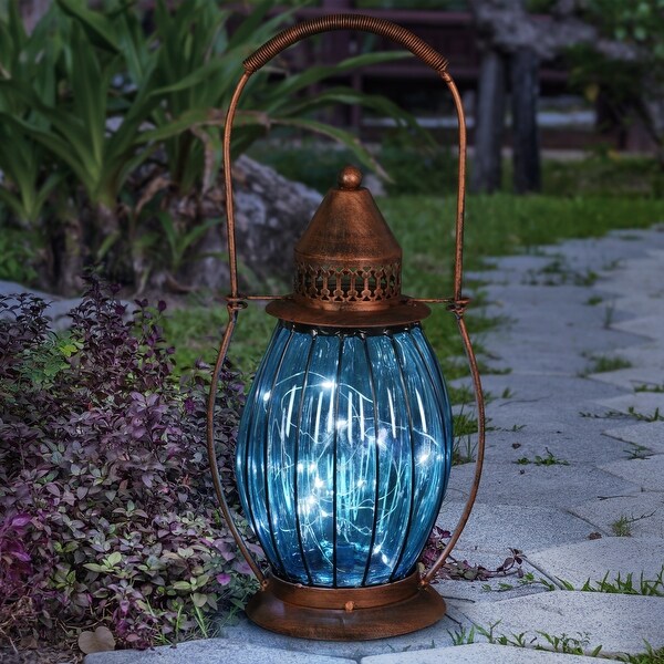 Exhart solar hot sale hanging lantern