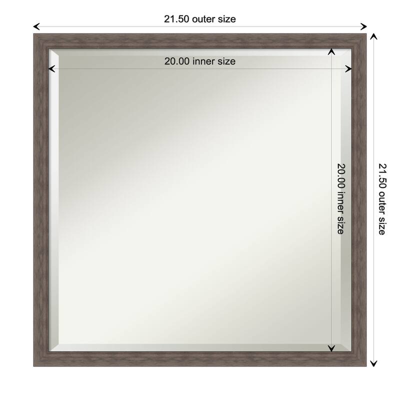 Beveled Bathroom Wall Mirror - Hera Frame